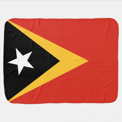 East Timor Flag Baby Blanket