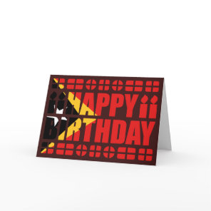 East Timor Flag Birthday Card