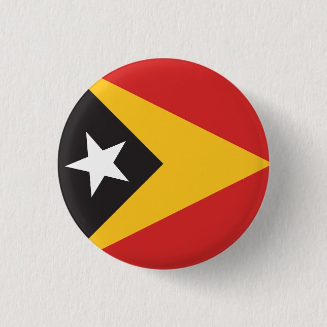East Timor Flag Button (Front)