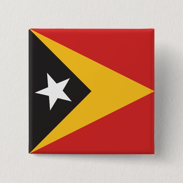 East Timor Flag Button (Front)
