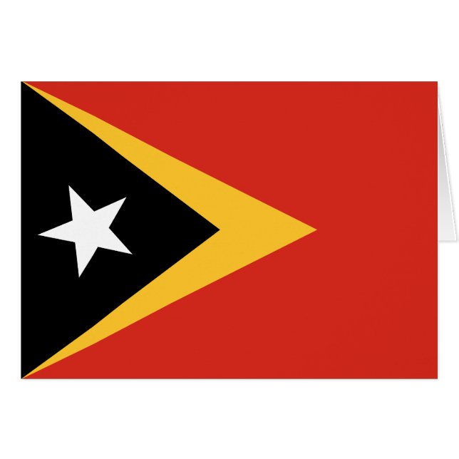 East Timor Flag Cards (Front Horizontal)
