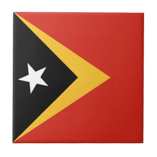 East Timor Flag Ceramic Tile