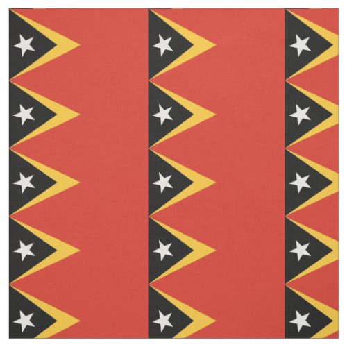 East Timor Flag Fabric