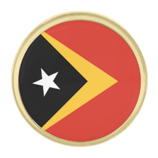 East Timor Flag Gold Finish Lapel Pin