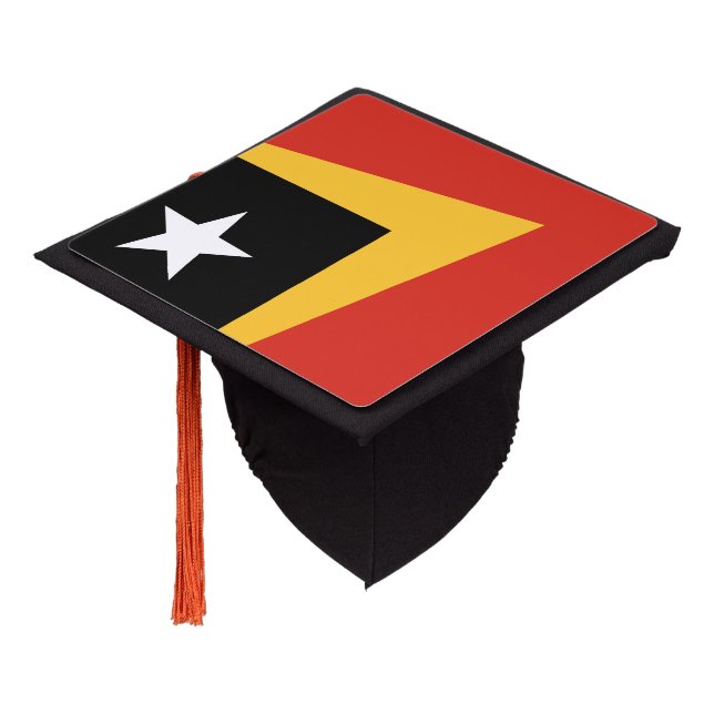 East Timor Flag Graduation Cap Topper (Angled)