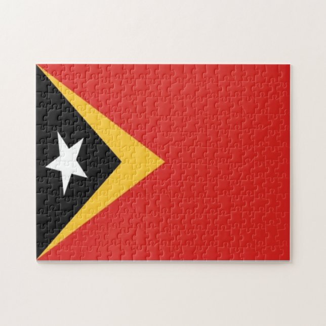 East Timor - Flag - Jigsaw Puzzle (Horizontal)
