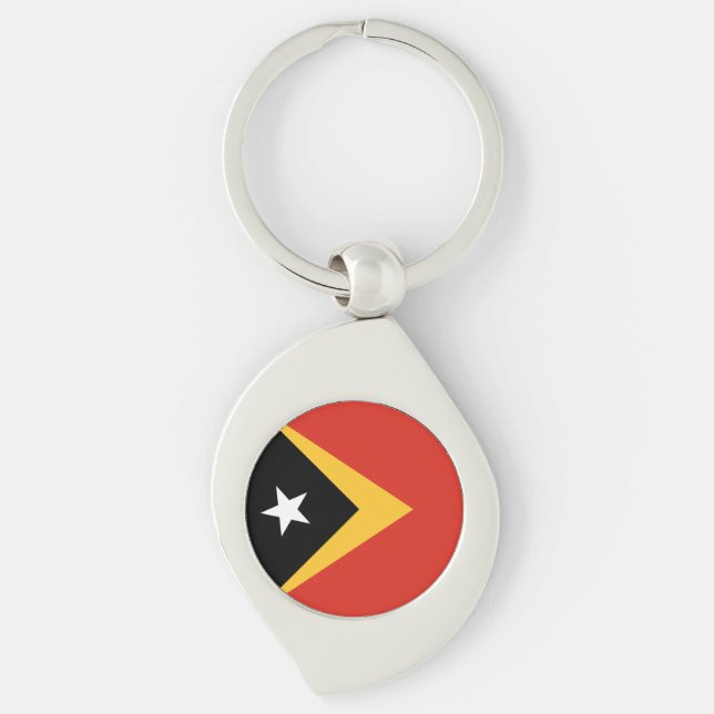 East Timor Flag Keychain (Front)