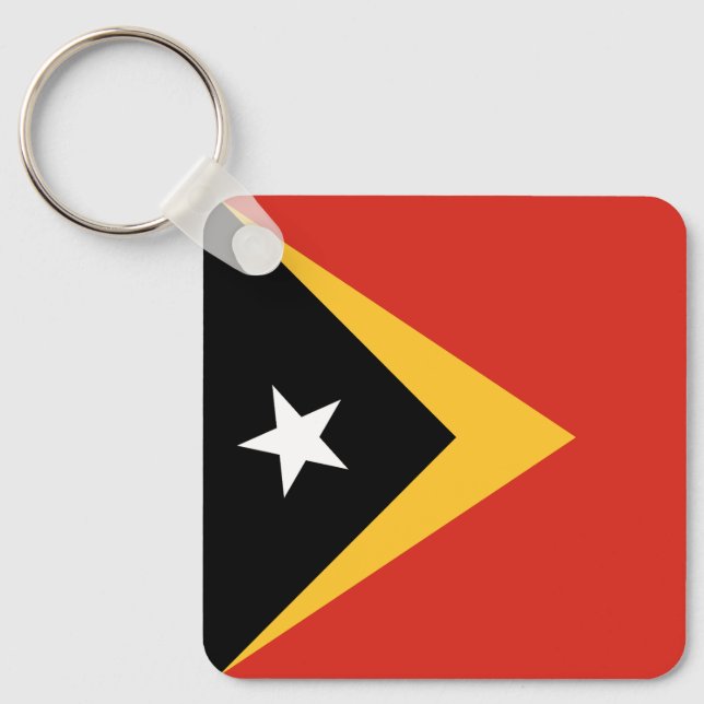 East Timor Flag Keychain (Front)