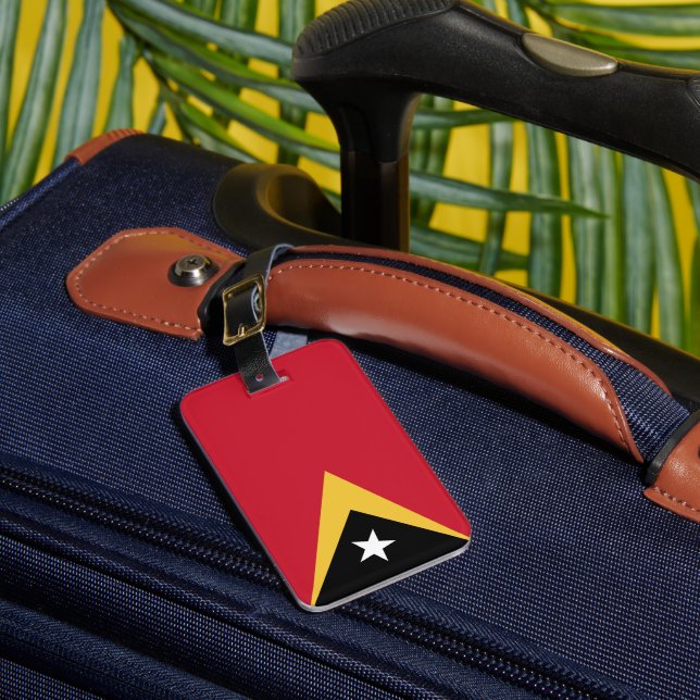 East Timor flag Luggage Tag (Front Insitu 1)