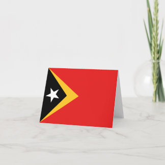 East Timor Flag Notecard