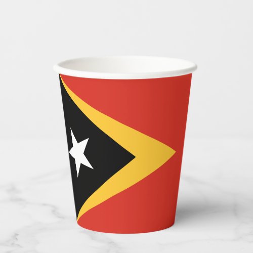 East Timor Flag Paper Cups