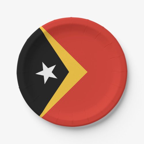 East Timor Flag Paper Plates