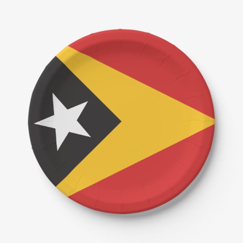 East Timor Flag Paper Plates