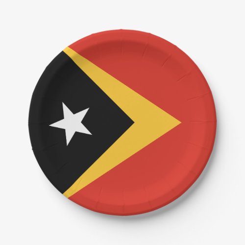 East Timor Flag Paper Plates
