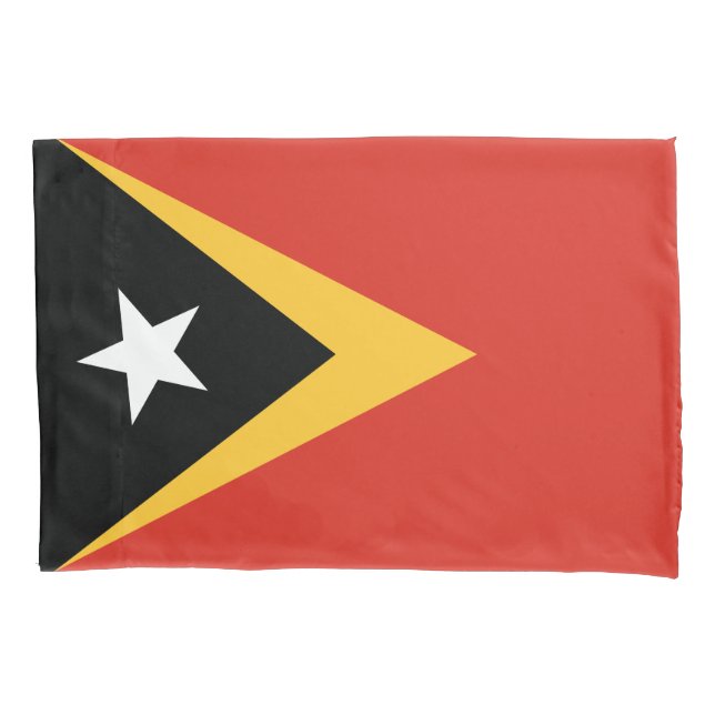 East Timor Flag Pillow Case (Front)