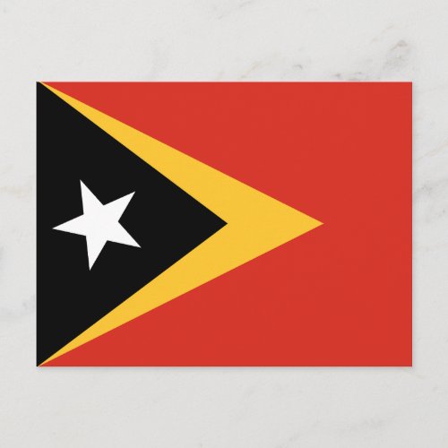 East Timor Flag Postcard