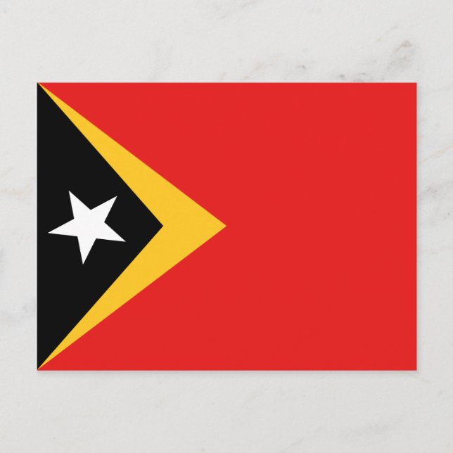 East Timor Flag Postcard (Front)