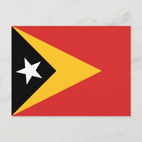 East Timor Flag Postcard