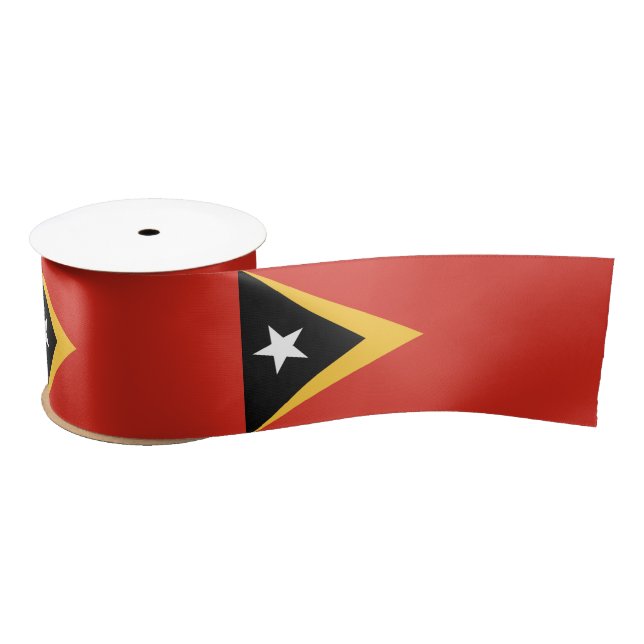 East Timor Flag Satin Ribbon (Spool)
