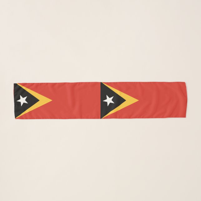 East Timor Flag Scarf (Front (Horizontal))
