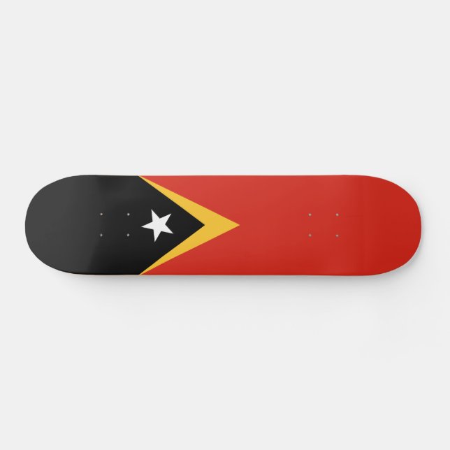 East Timor Flag Skateboard (Horz)