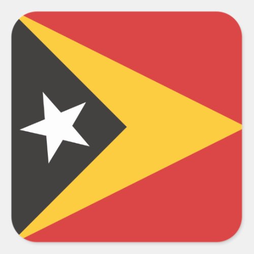 East Timor Flag Square Sticker