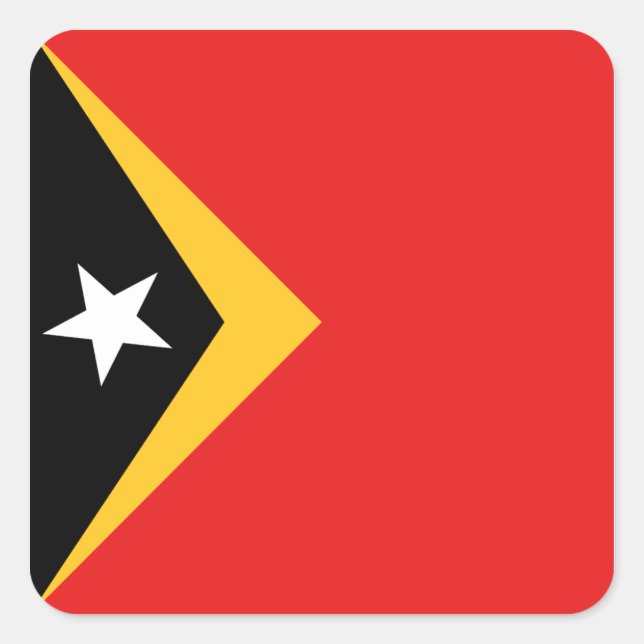 East Timor Flag Sticker (Front)