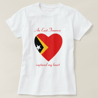 East Timor Flag Sweetheart T-Shirt