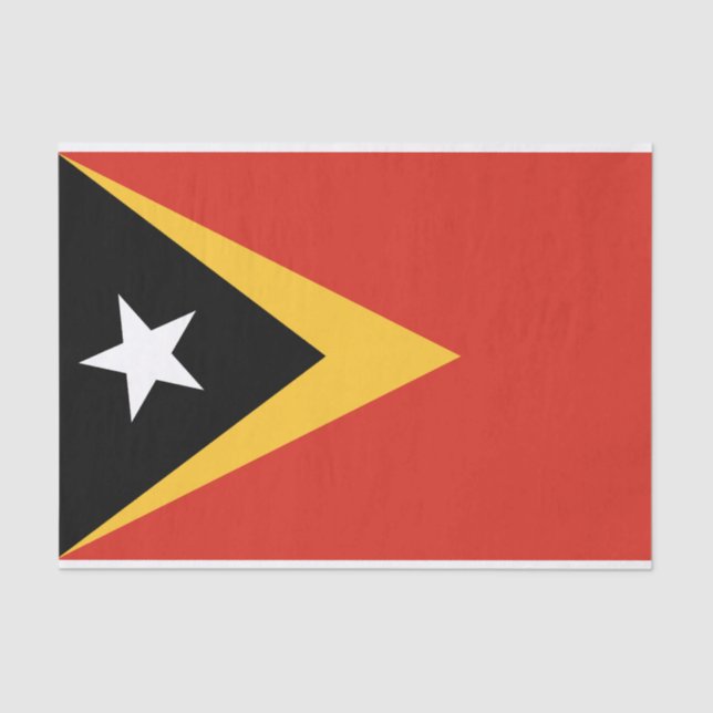 East Timor Flag Tissue Paper (Front)