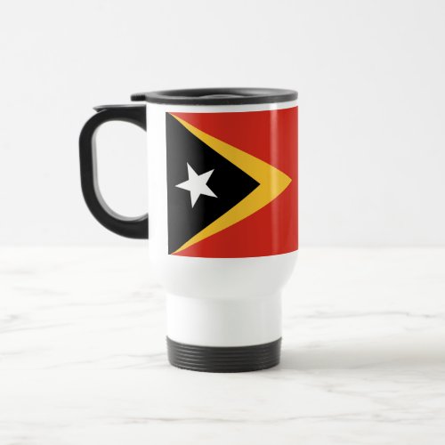 East Timor Flag Travel Mug