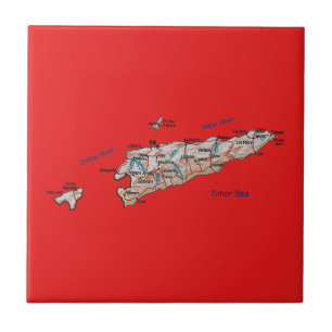 East Timor Map Tile