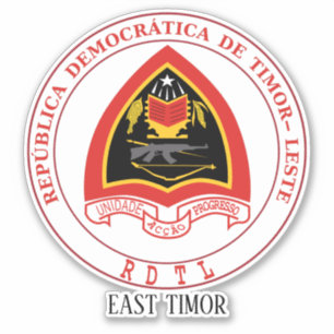 East Timor National Emblem Patriotic Sticker