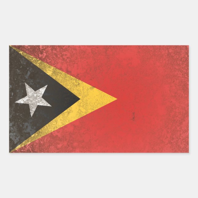 East Timor Rectangular Sticker (Front)