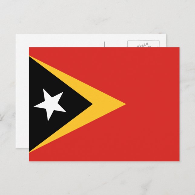East Timorese Flag, Flag of East Timor Postcard (Front/Back)