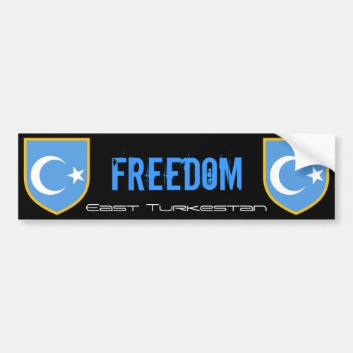 East Turkestan Flag Bumper Sticker