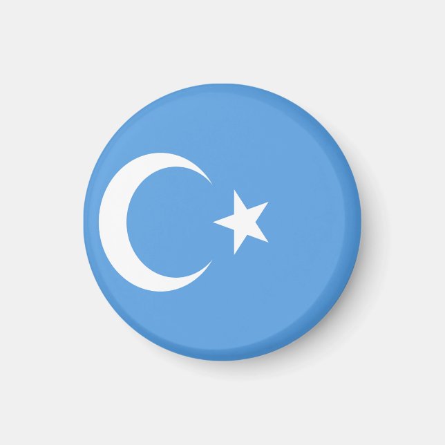 East Turkestan Uyghur Flag Magnet (Front)
