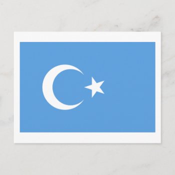 East Turkestan Uyghur Flag Postcard by abbeyz71 at Zazzle