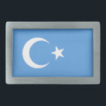 East Turkestan Uyghur Flag Rectangular Belt Buckle<br><div class="desc">East Turkestan Uyghur Flag Rectangular Belt Buckle</div>