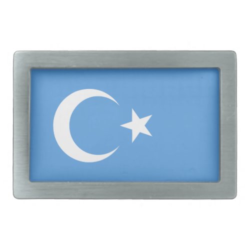 East Turkestan Uyghur Flag Rectangular Belt Buckle