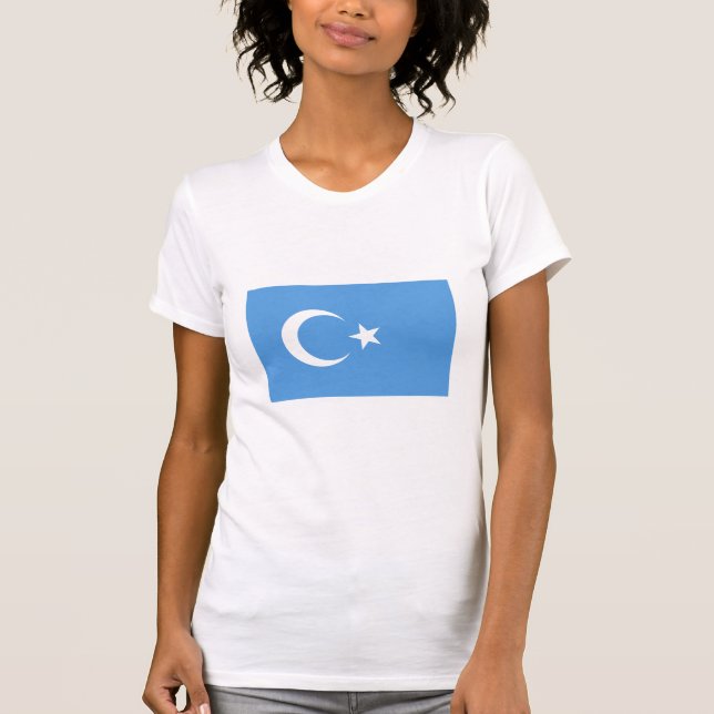 East Turkestan Uyghur Flag T-Shirt (Front)