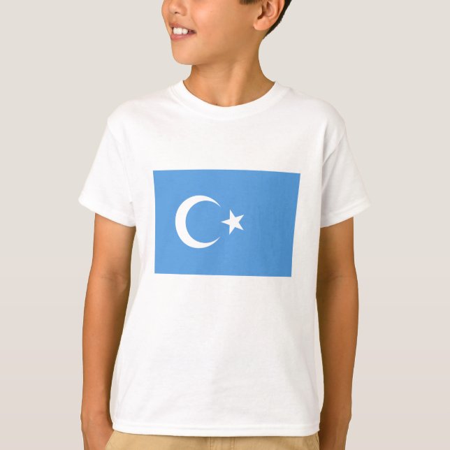 East Turkestan Uyghur Flag T-Shirt (Front)