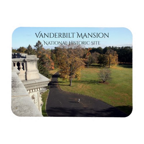 East View from Roof Vanderbilt Mansion Hyde Park Magnet