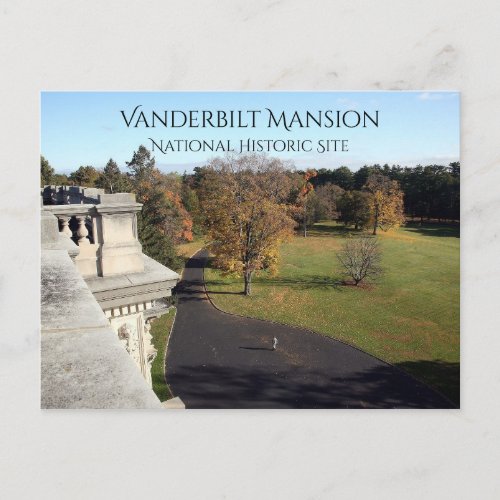 East View from Roof Vanderbilt Mansion Hyde Park Postcard