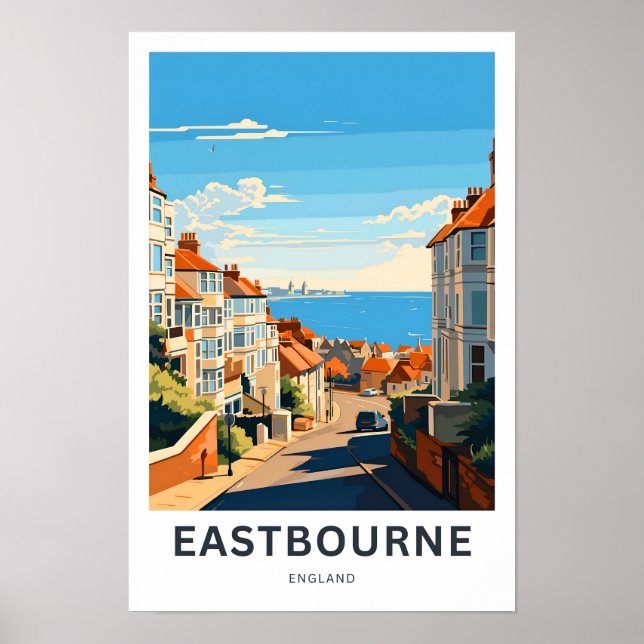 Eastbourne England Travel Print (Front)