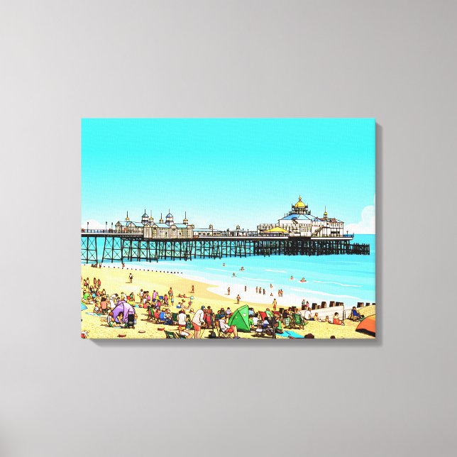 Eastbourne Pier view canvas print (Front)