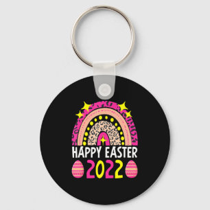 Easter 2022 rainbow cute happy easter 2022 women m keychain