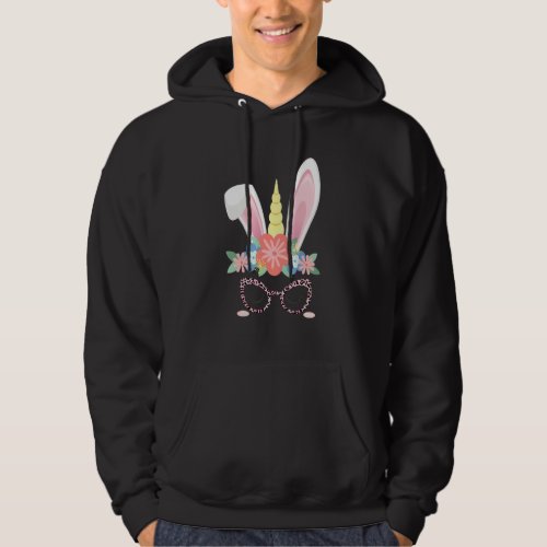 Easter 2022 Unicorn Bunny Face Leopard Easter Eggs Hoodie