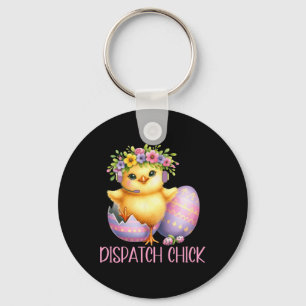 Easter 911 Dispatcher Gift Police Dispatch Thin Go Keychain