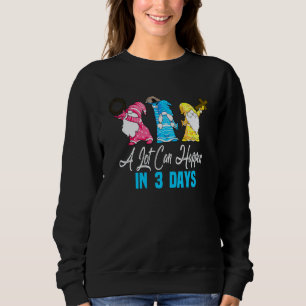 Easter A Lot Can Happen In 3 Days Gnome Womens Sweatshirt