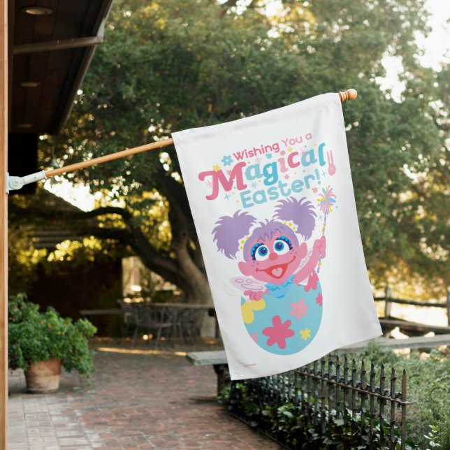 Easter Abby Cadabby House Flag (In SItu)